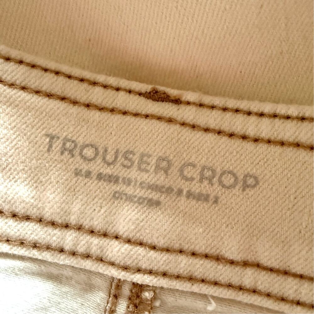 Chico's So Slimming Cropped Trouser Pants Beige Stretch Wide Leg Size 2 (US 12) - Picture 2 of 7